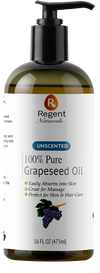 100% Pure Organic Grapeseed Oil 16oz. Perfect as Skin Moisturizer, Hair care & aromatherapy. Order one now!