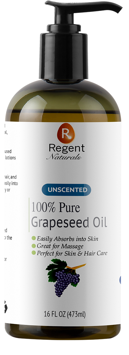 100% Pure Organic Grapeseed Oil 16oz. Perfect as Skin Moisturizer, Hair care & aromatherapy. Order one now!