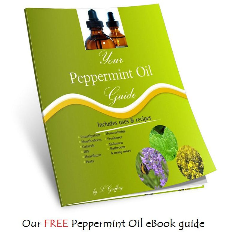 100% Pure Peppermint Oil Organic 50ml + Free Guide.