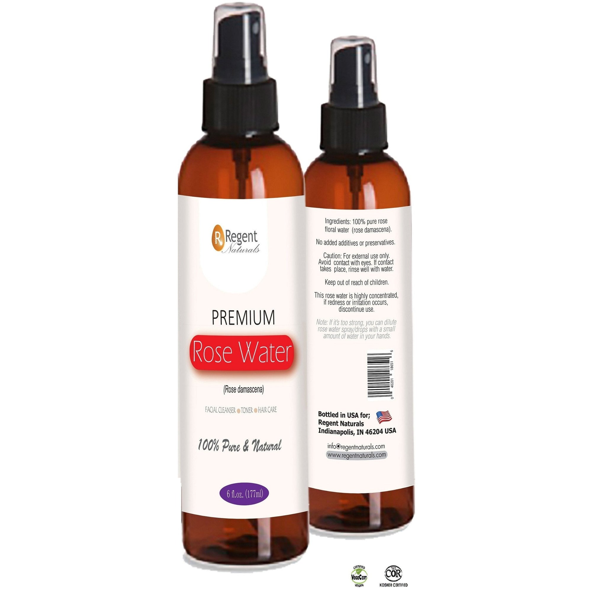 100% Pure Rose Water Spray 6oz.