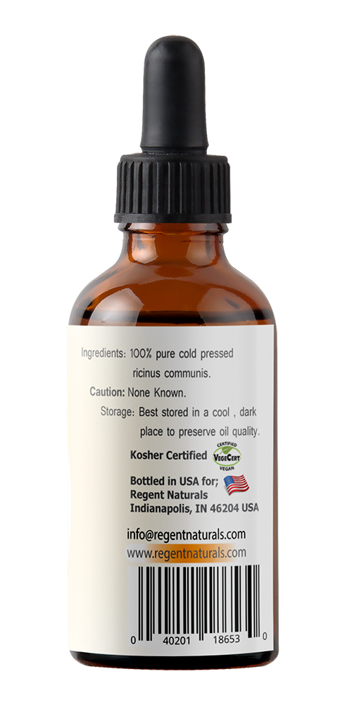 100% Pure Castor Oil USP Grade 60ml(2oz) Hexane Free