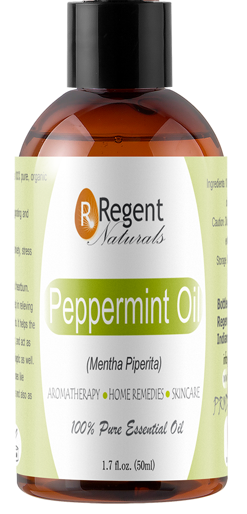100% Pure Peppermint Oil Organic 50ml + Free Guide.